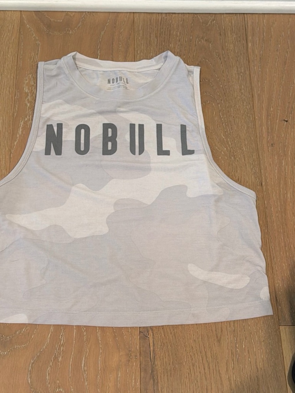 NOBULL crop tank white camo